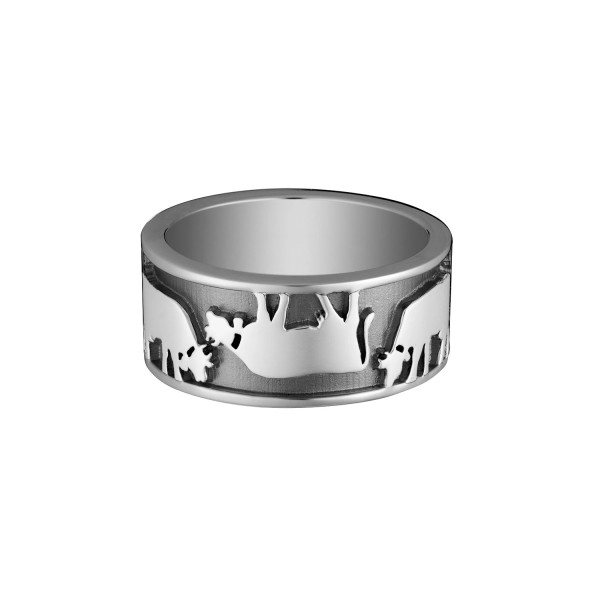 Gexist Swiss Edelweiss Ring Vice Versa Silber - R-9030